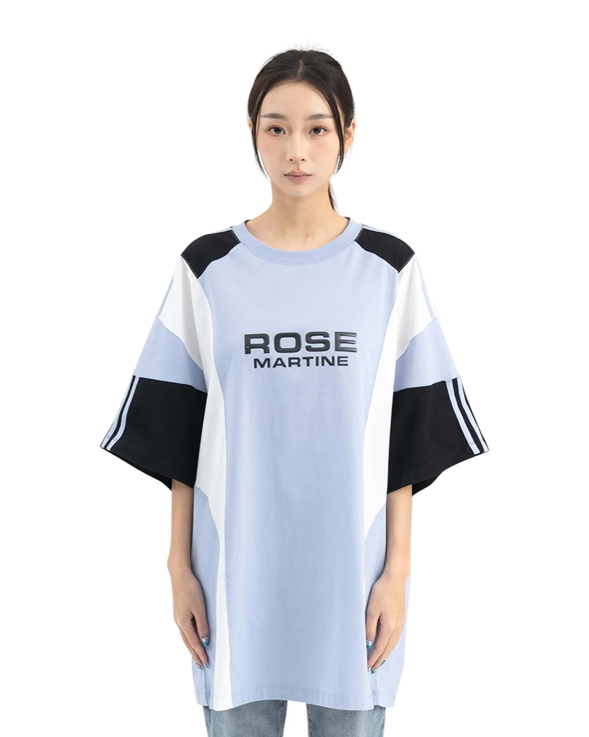 Martine Rose Oversized Panelled T-shirt Blue