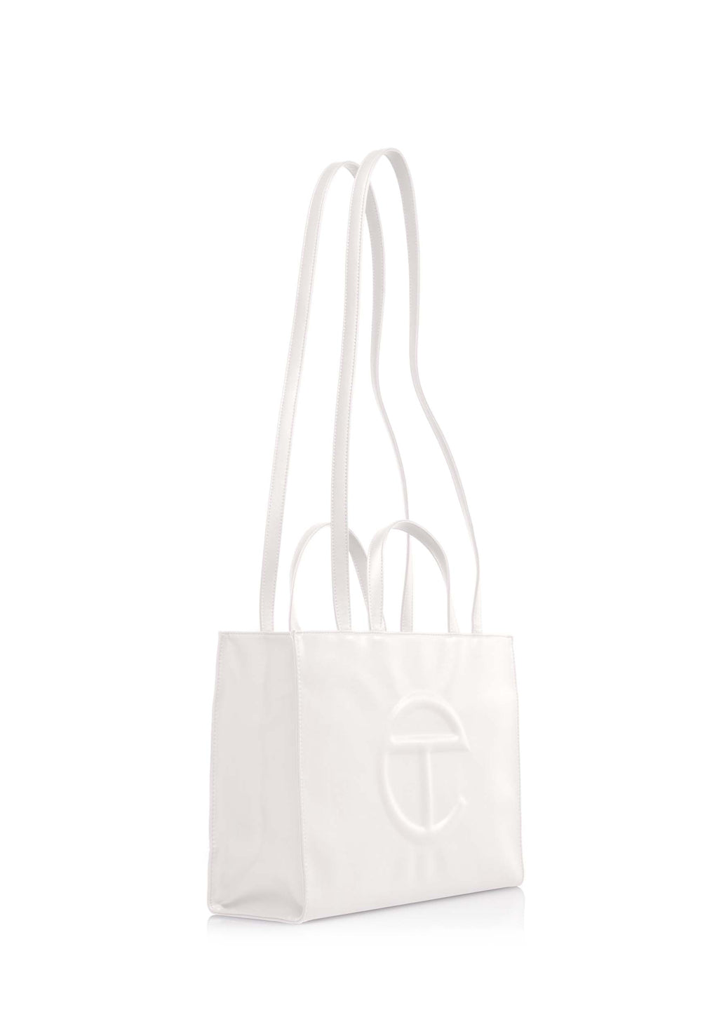 Telfar Medium Shopping Bag White
