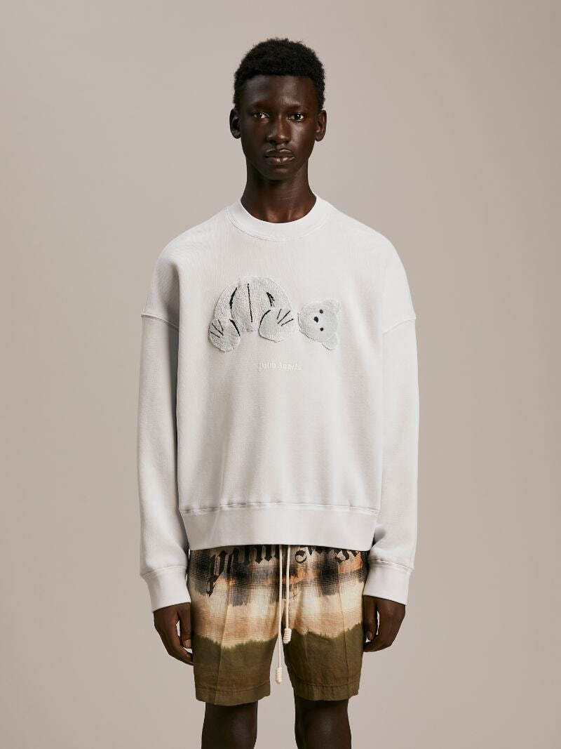 Palm Angels Ice Bear Sweatshirt White