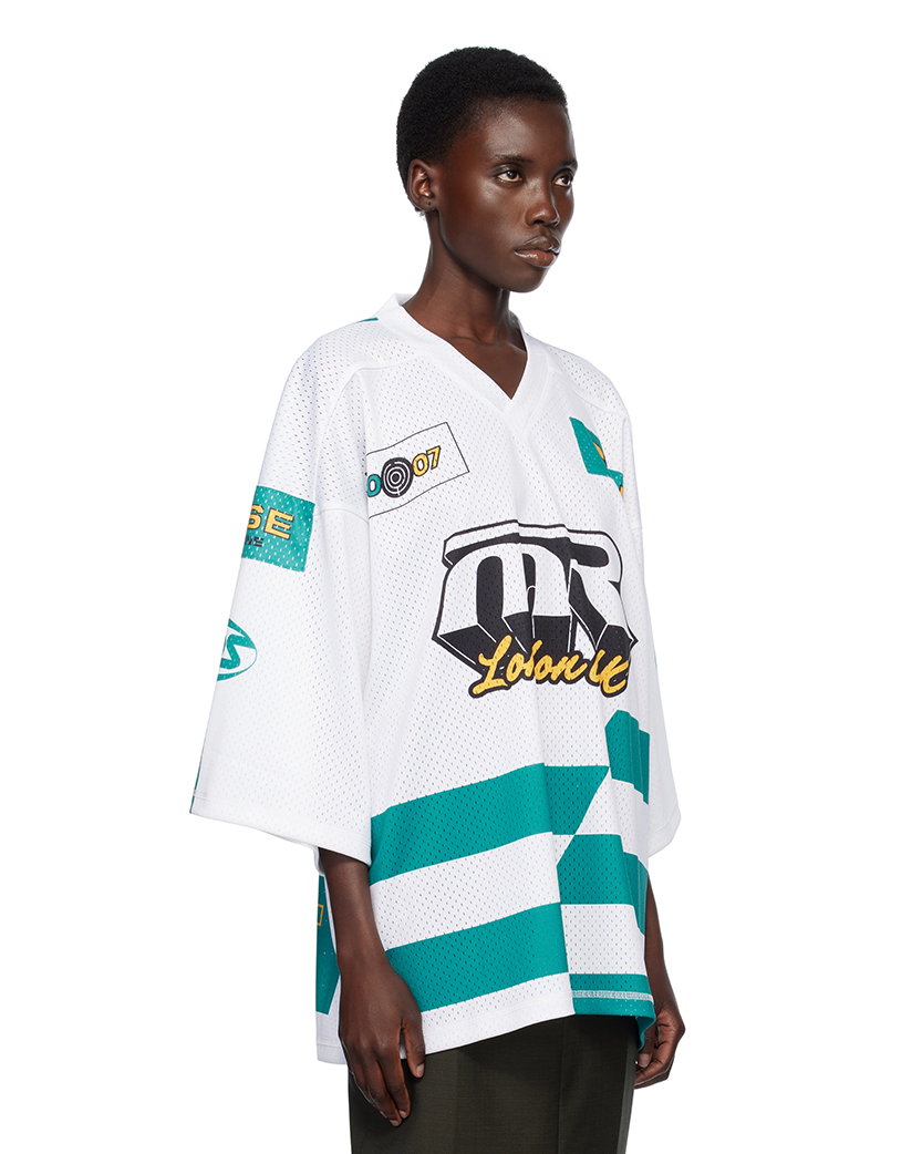 Martine Rose Oversized Football T-shirt White