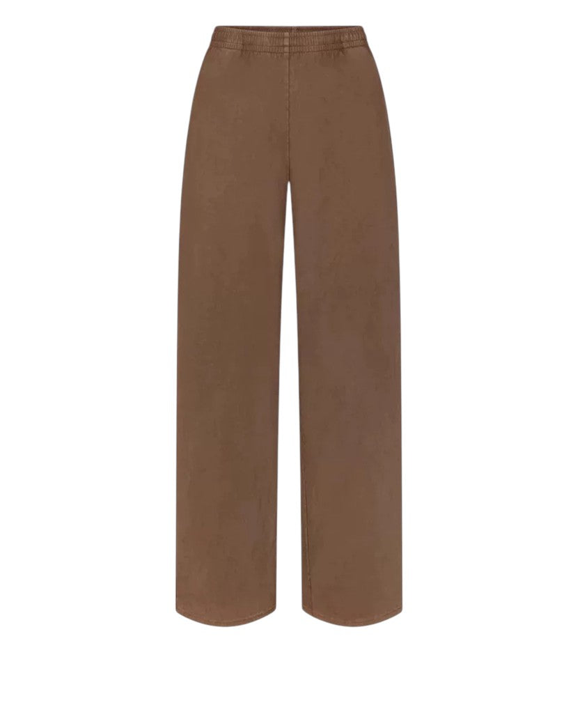 Skims French Terry Straight Leg Pant Brown
