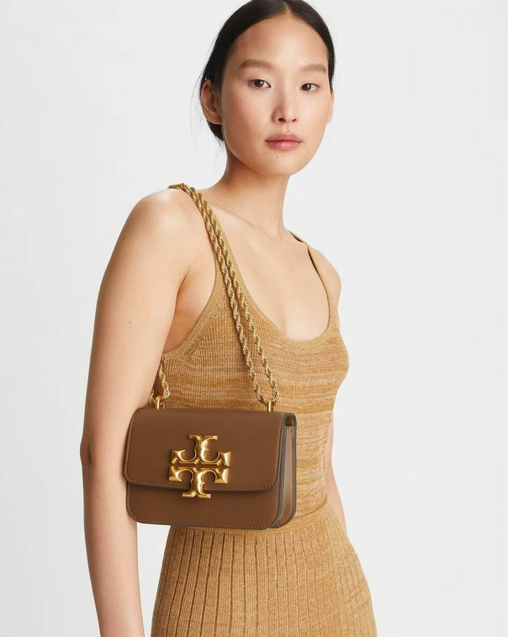 Tory Burch Eleanor Small Crossbody Bag Brown