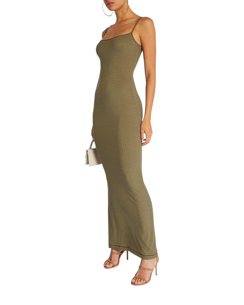 Сукня Skims Soft Lounge Long Slip Dress Military Green