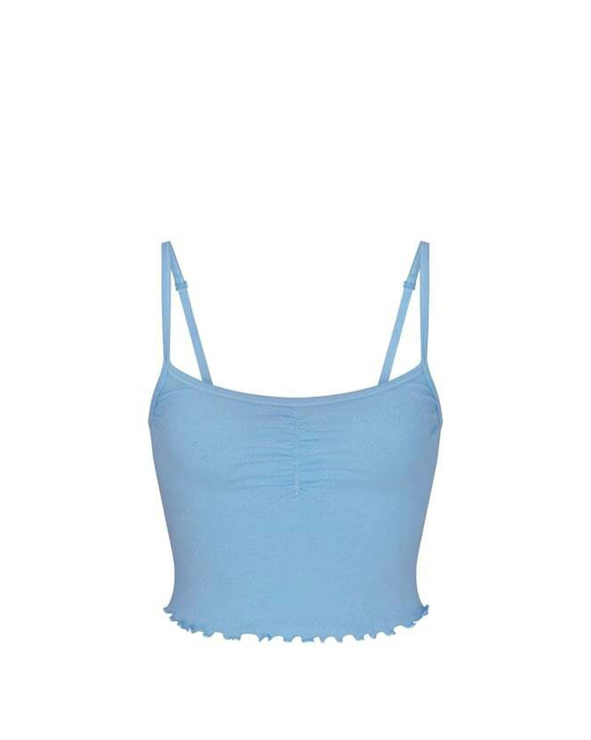 Skims Logo Pointelle Cami Iris Blue