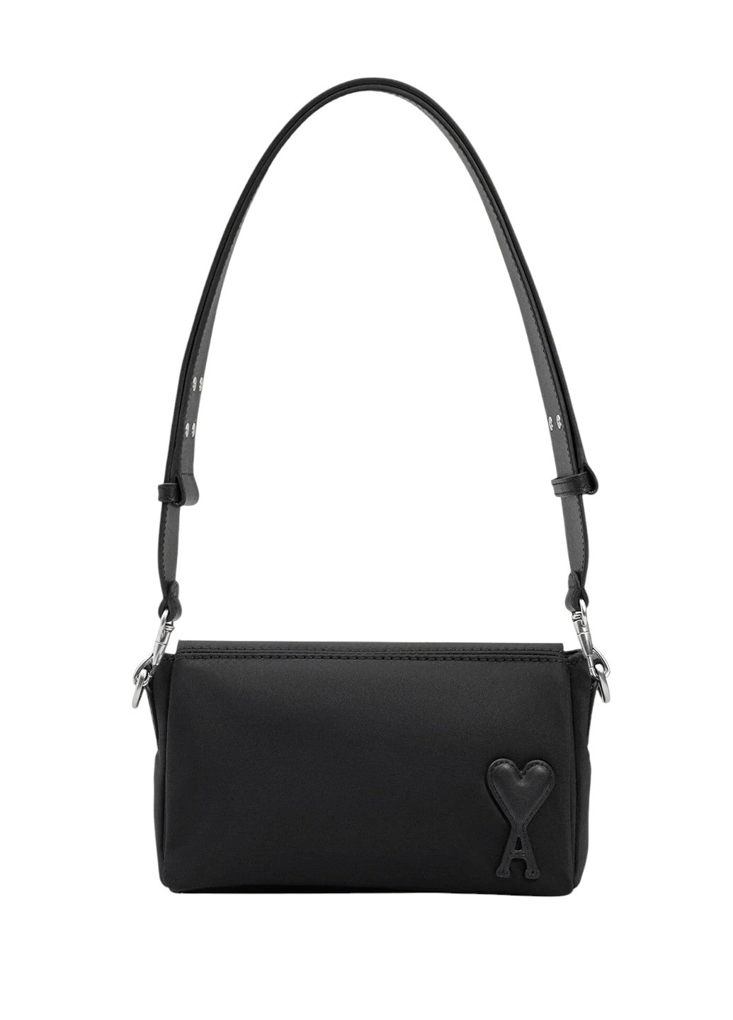 Сумка AMI Paris Marcel Nylon Lunch Box Bag Black | SSTORIES