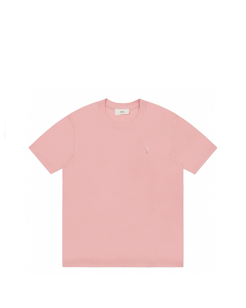 AMI Paris Ami De Coeur Tonal Small Heart T-Shirt Light Pink