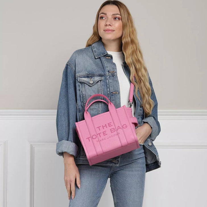 Marc Jacobs Leather Mini Tote Bag Pink