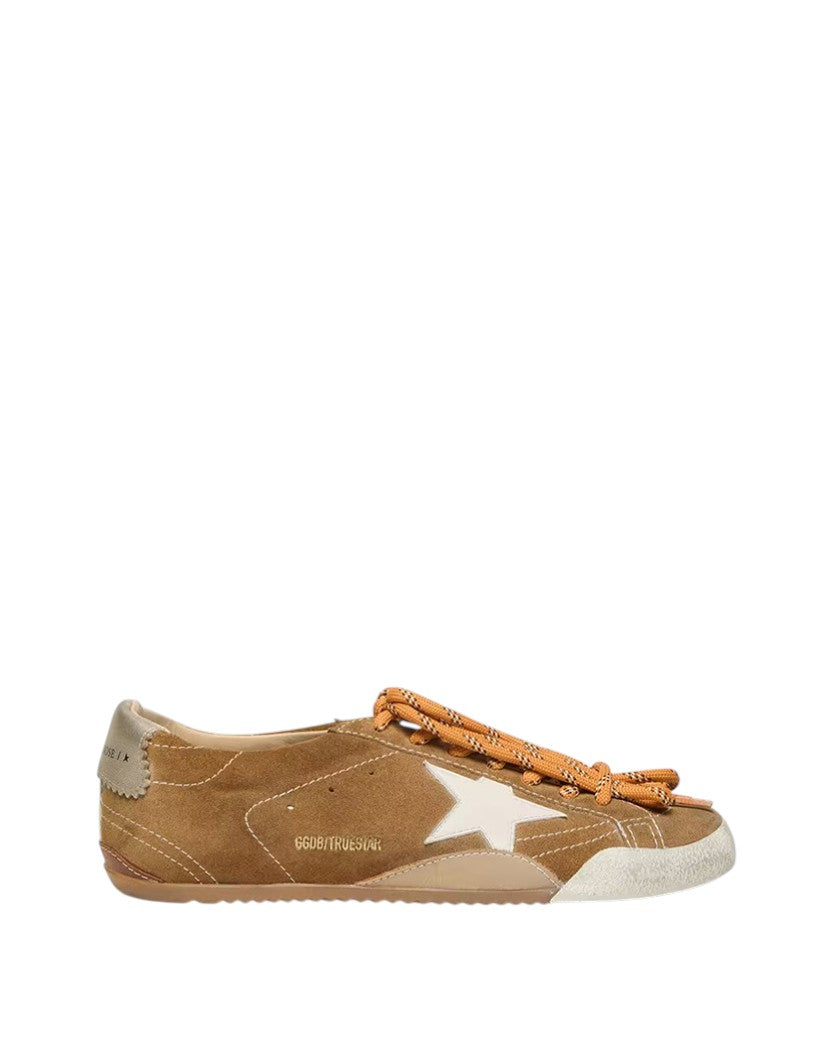 Golden Goose True-Star in Tobacco Suede with White Star