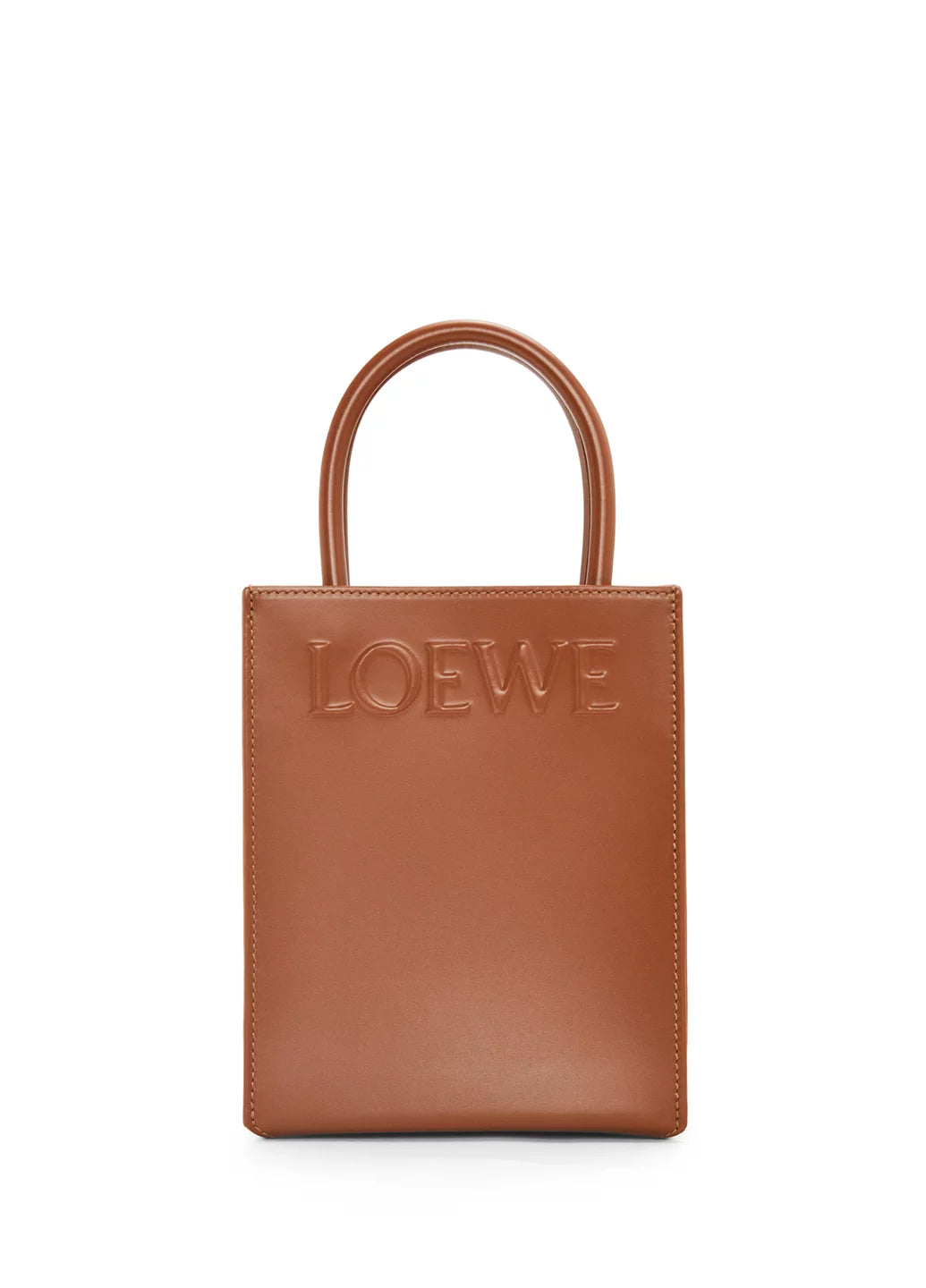 Loewe Standard A5 Tote Sleek Calfskin Tan