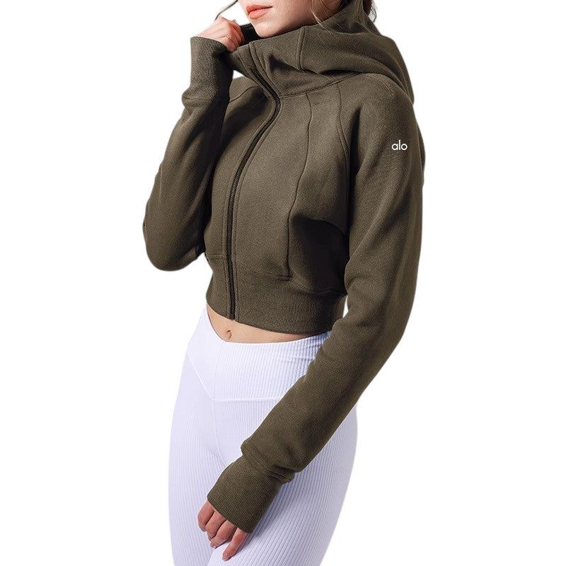 Alo Yoga Hooded Jacket Olive