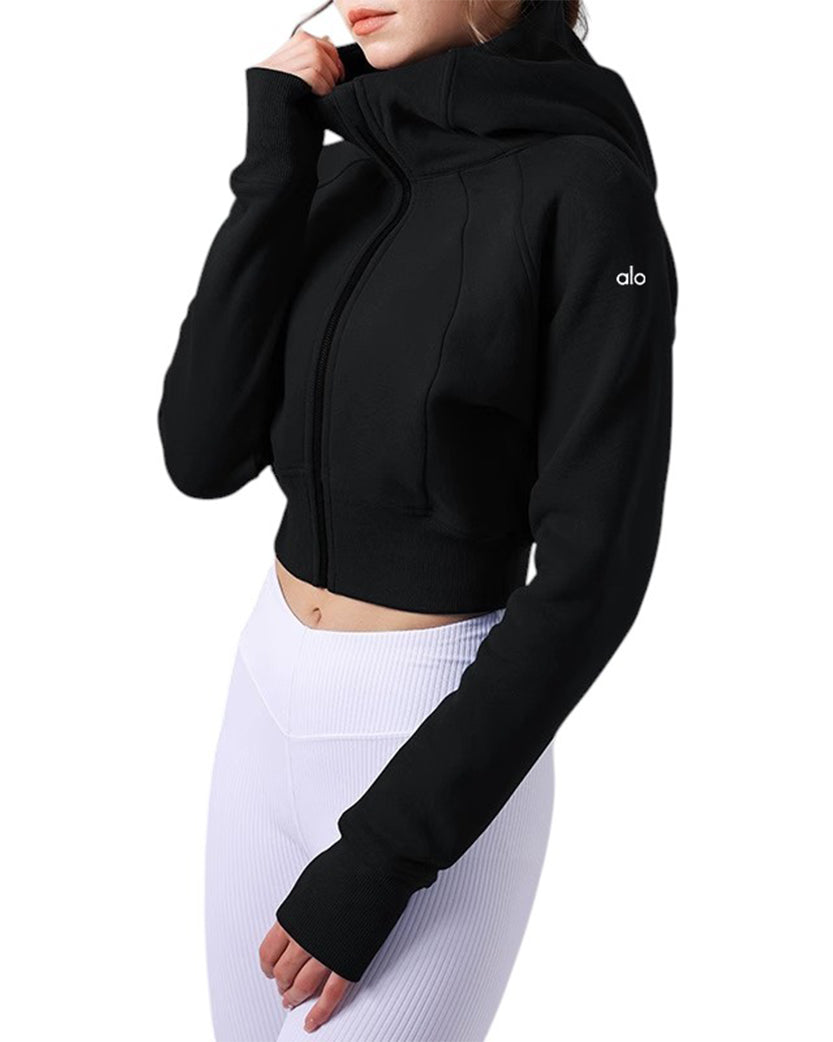 Alo Yoga Hooded Jacket Black