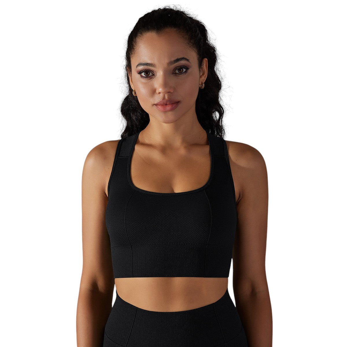 Alo Yoga Tight Fit Sports Top Black