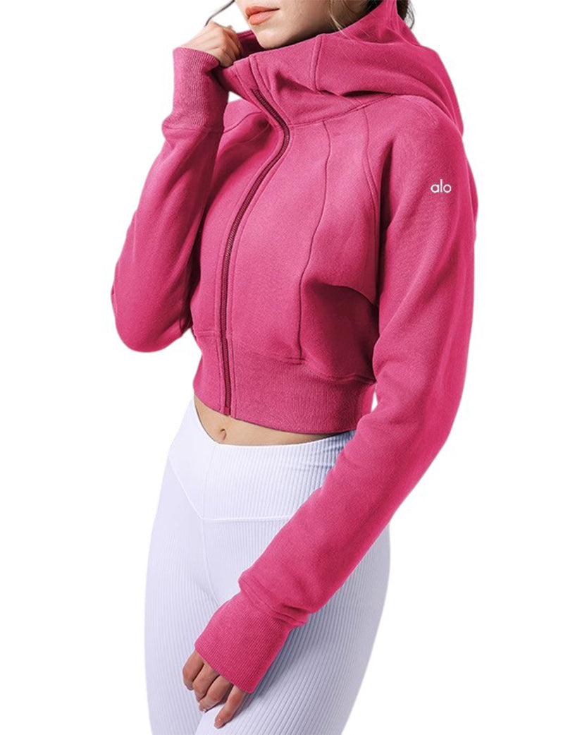Alo Yoga Hooded Jacket Pink