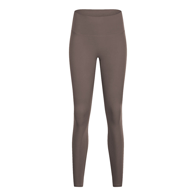Alo Yoga Stretch High Waist Sports Leggings Light Brown D19108-LBN