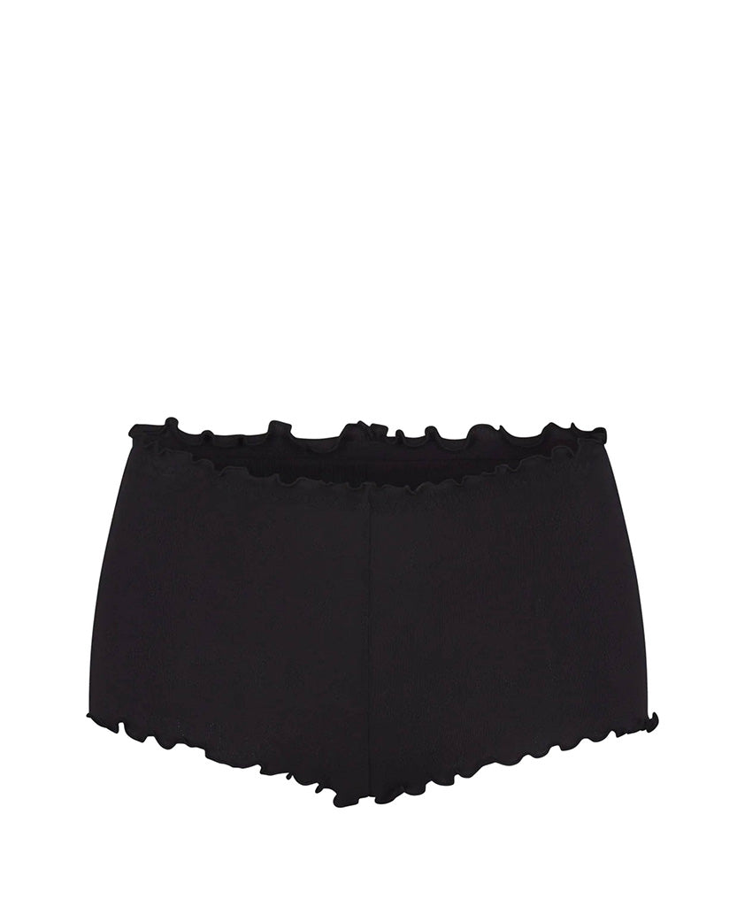 Skims Logo Pointelle Mini Short Onyx