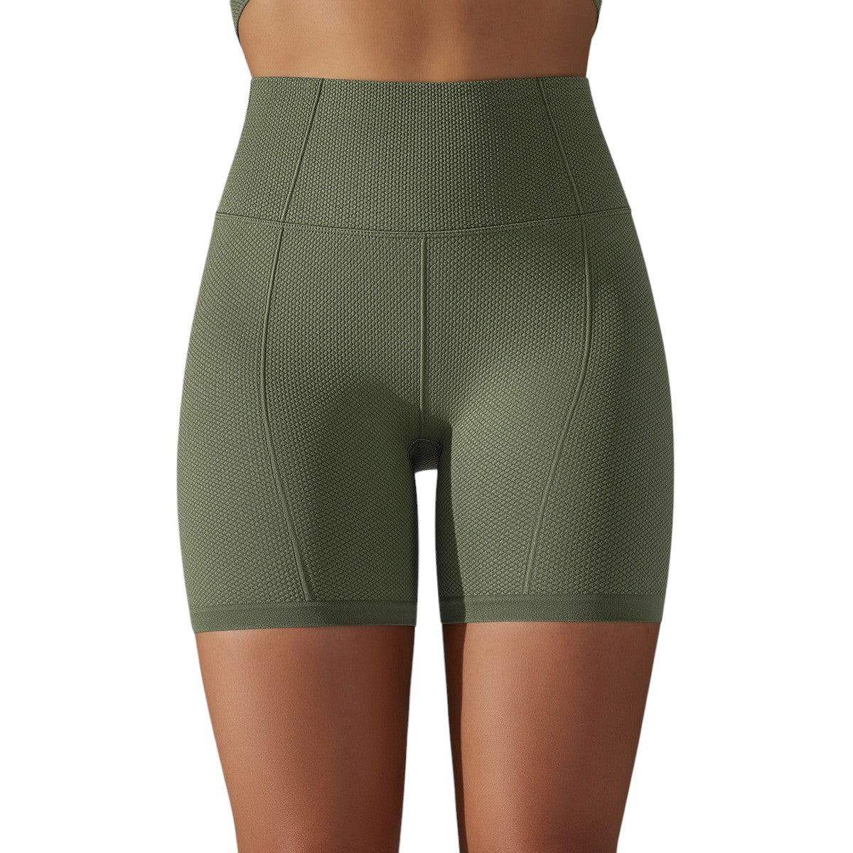 Alo Yoga Tight Fit Sports Shorts Olive