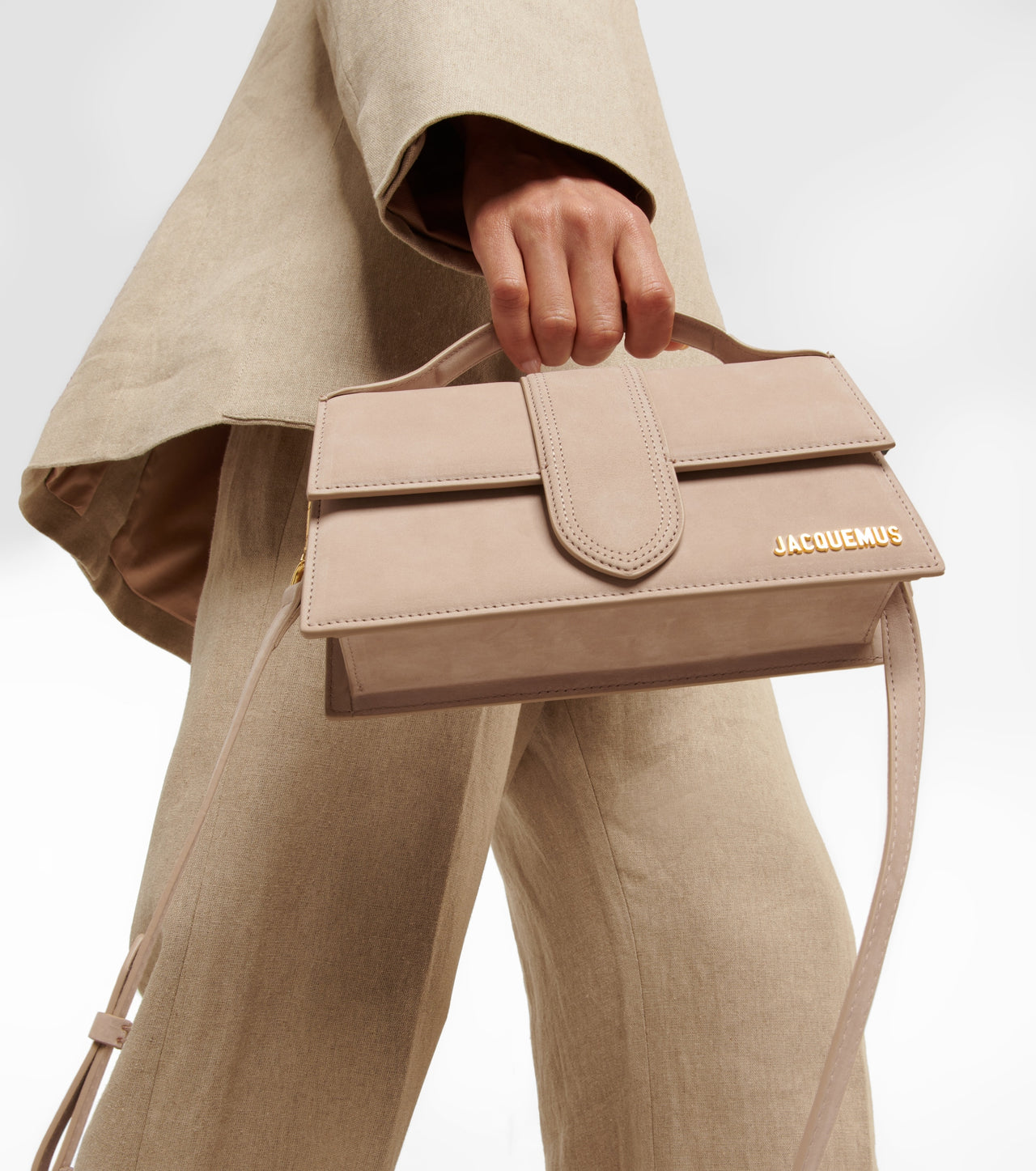 Jacquemus Le Bambino Grand Suede Beige