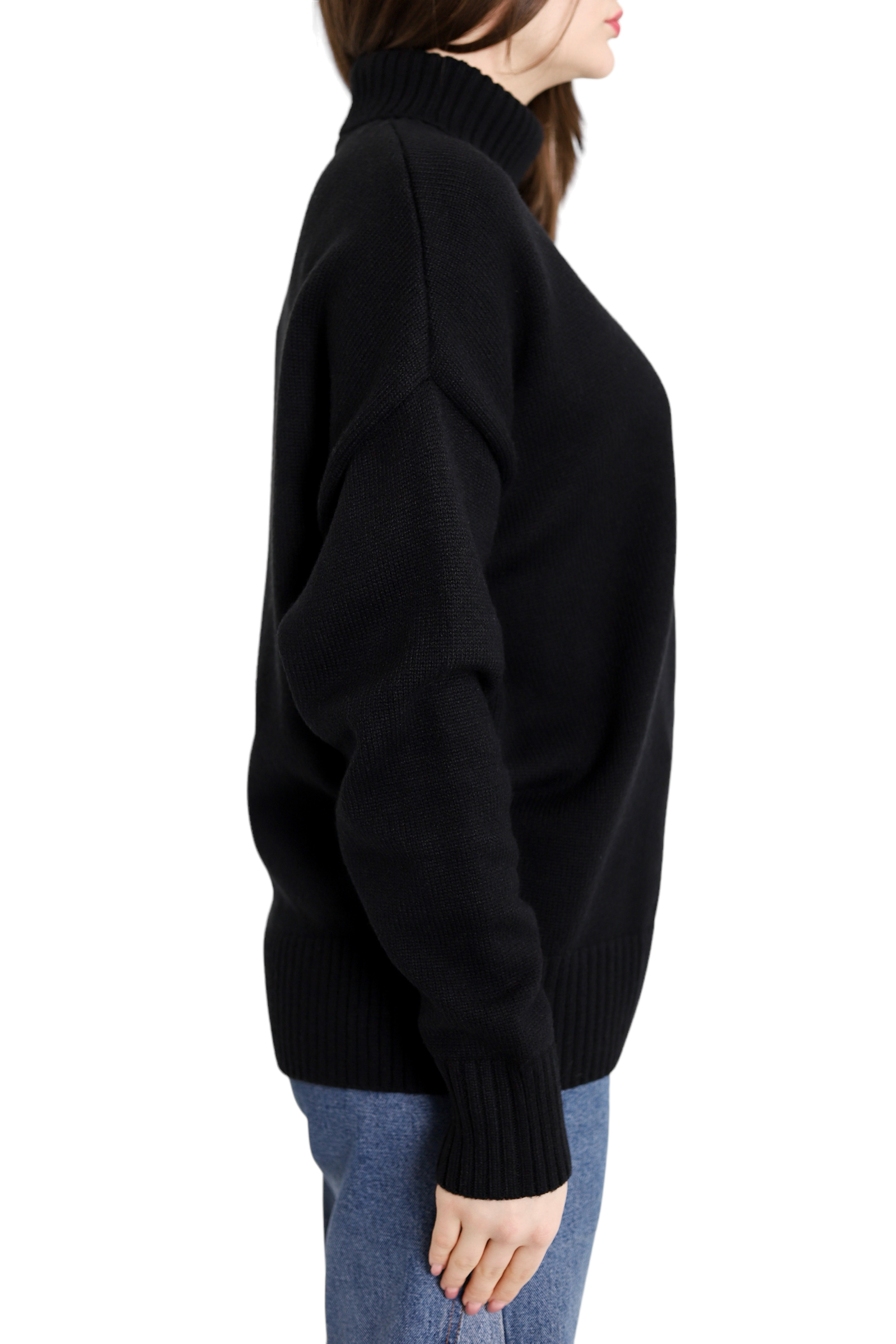 AMI Paris Ami de Coeur Jumper Black — SSTORIES AMI Paris Ami de Coeur Jumper Black — SSTORIES
