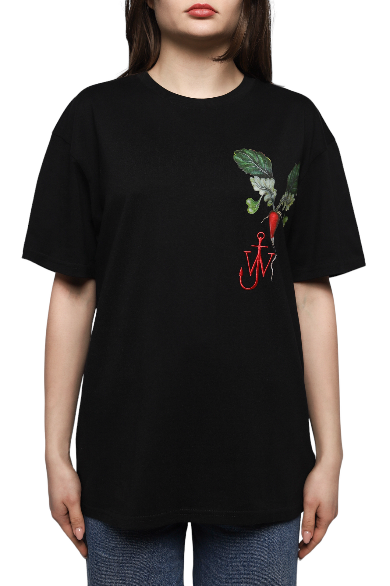 J.W. Anderson Printed Veggie Logo T-Shirt Black
