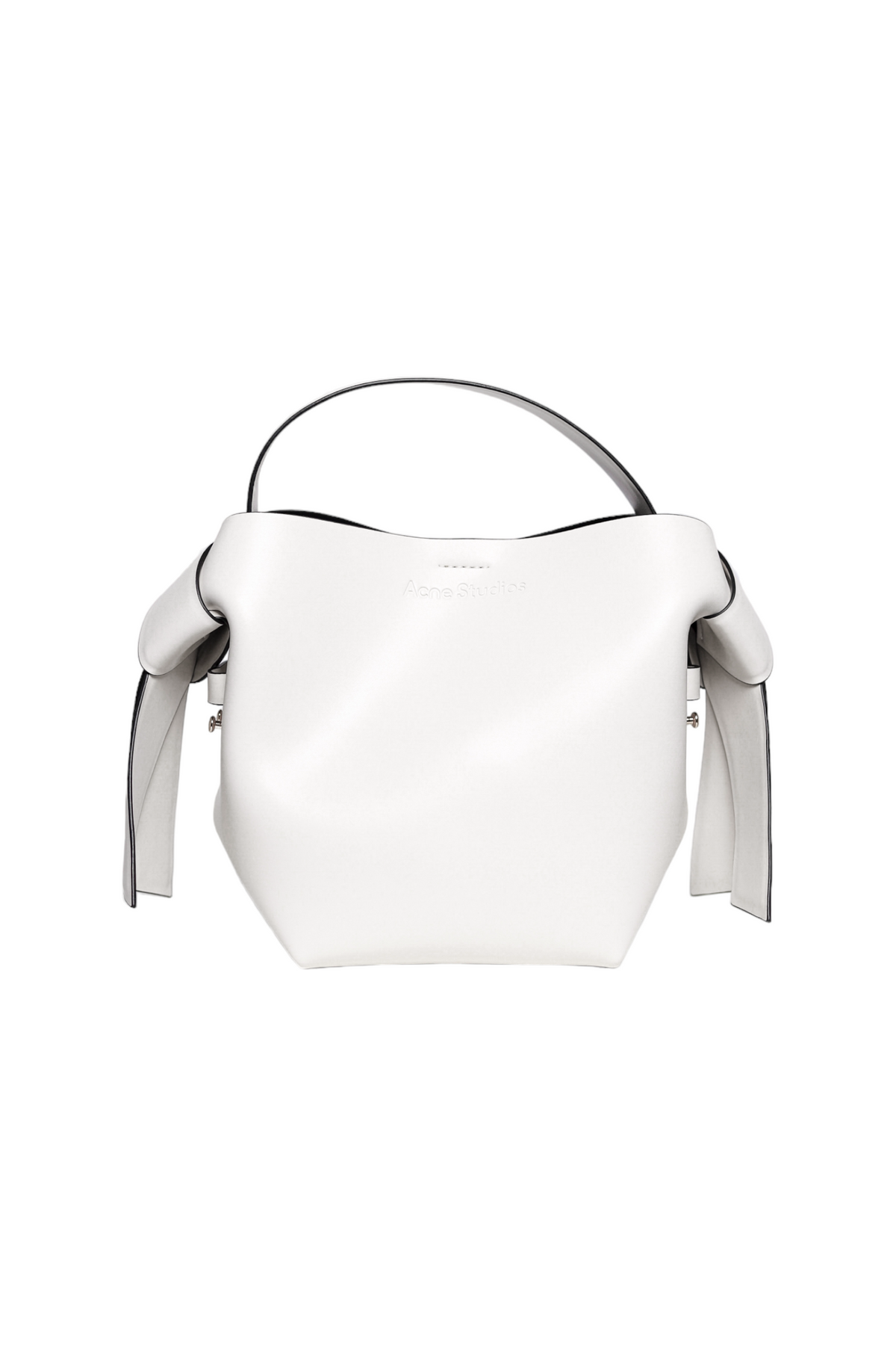 Acne Studios Musubi Medium leather shoulder bag White