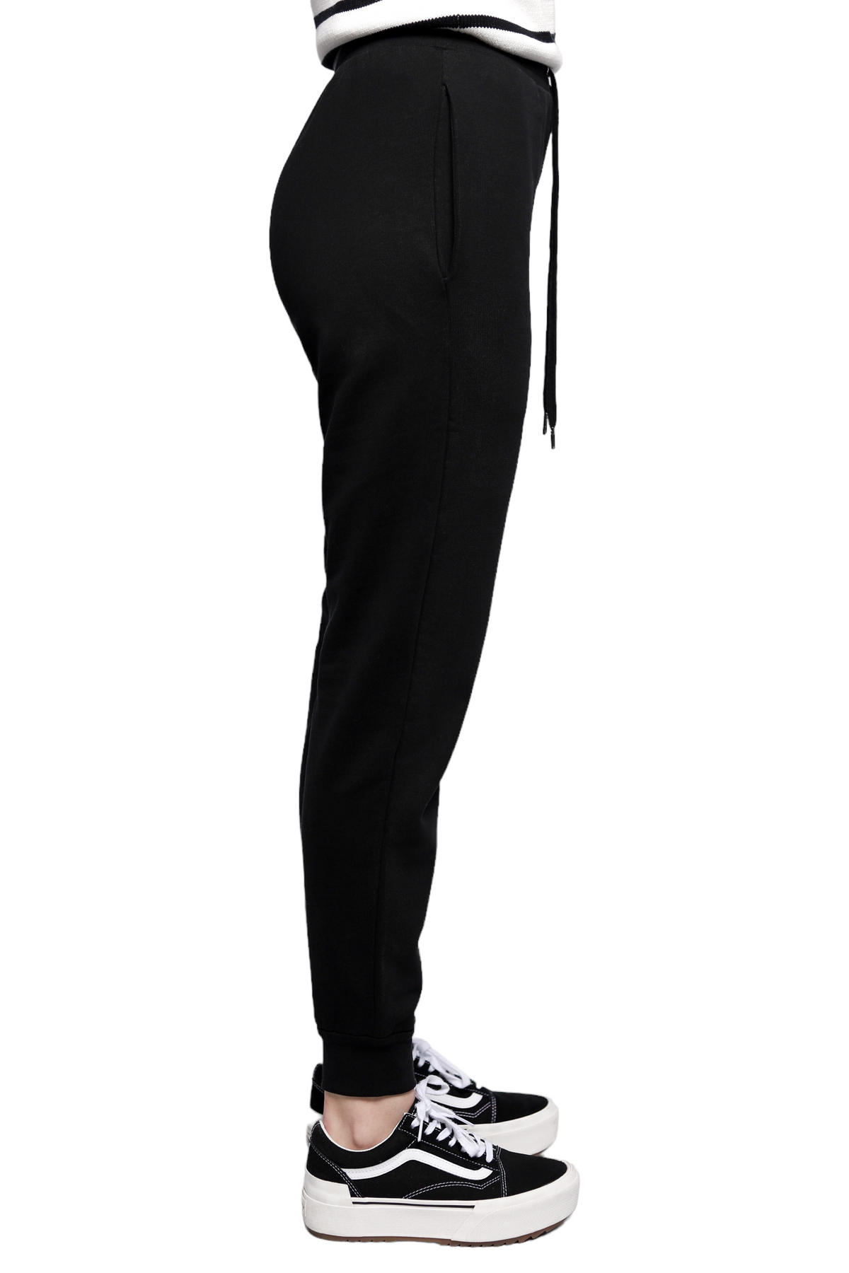 AMI Paris Organic Jersey Sweatpants Black