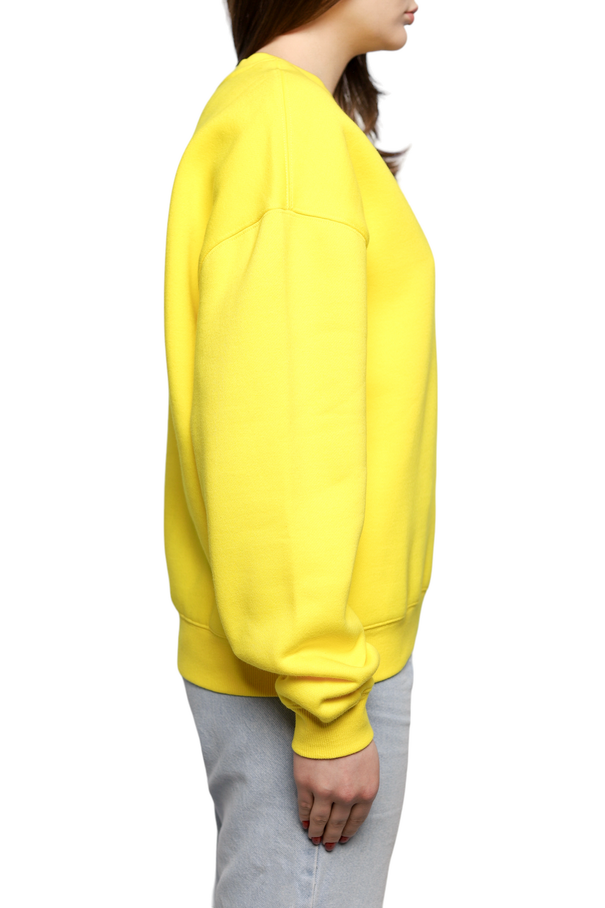 AMI Paris Sweatshirt Satin Label Yellow