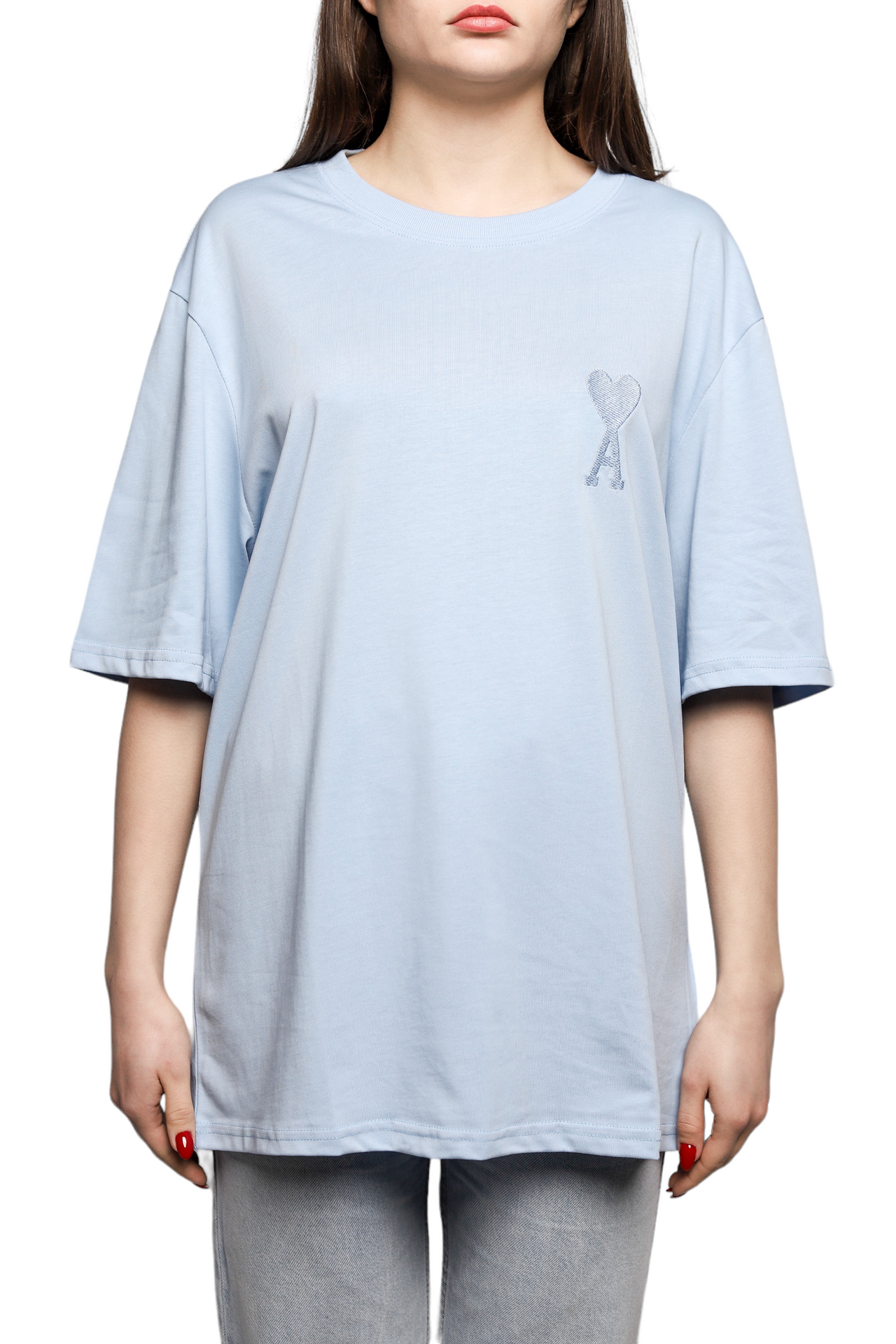 AMI ALEXANDRE MATTIUSSI Ami de Coeur T-Shirt Blue