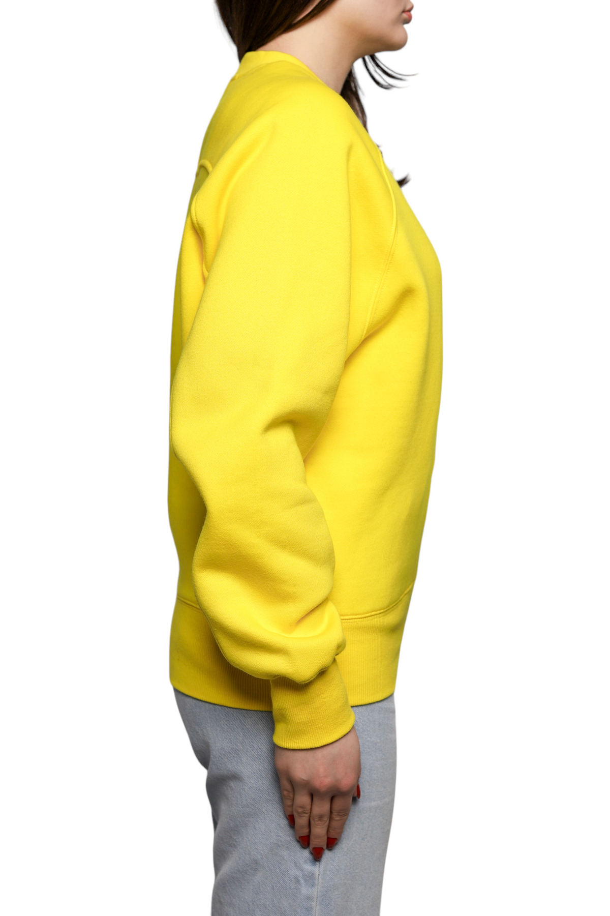 AMI Paris Embroidered Sweatshirt Yellow