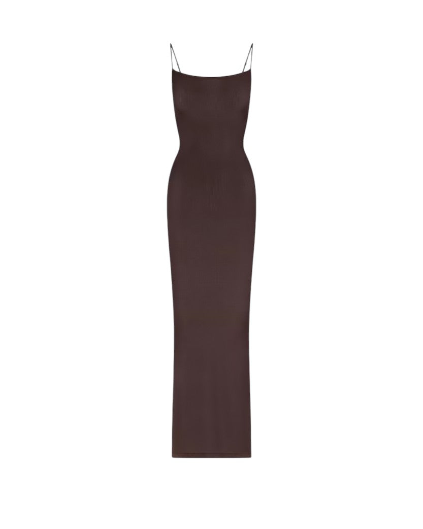 Skims Soft Lounge Long Slip Dress Phoenix