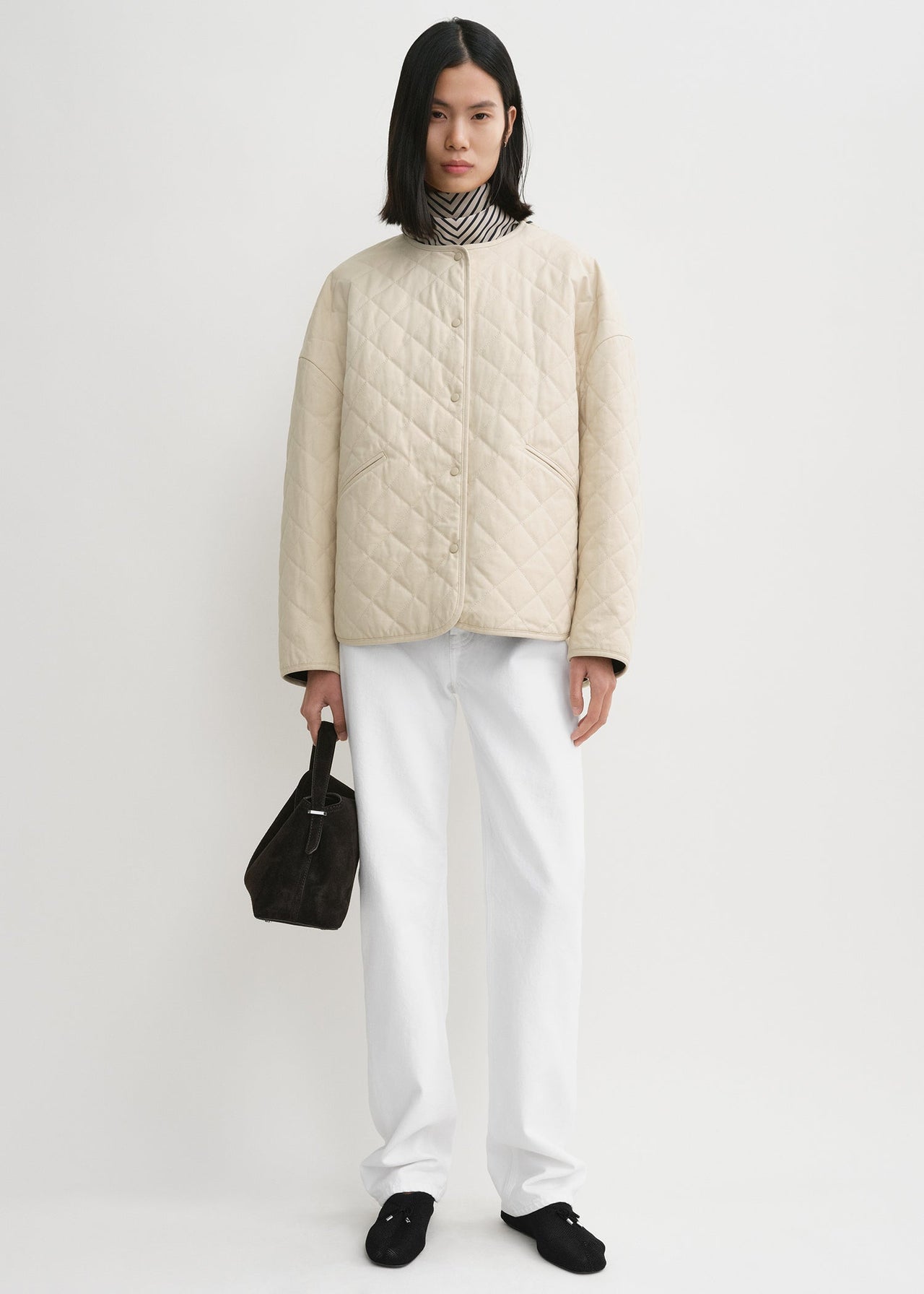 Toteme Quilted Jacket Light hay