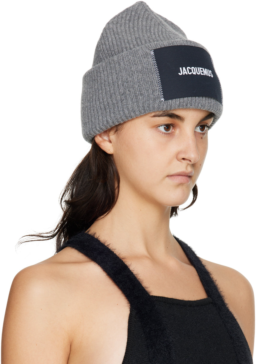 Jacquemus Le Papier Le Bonnet Beanie Grey