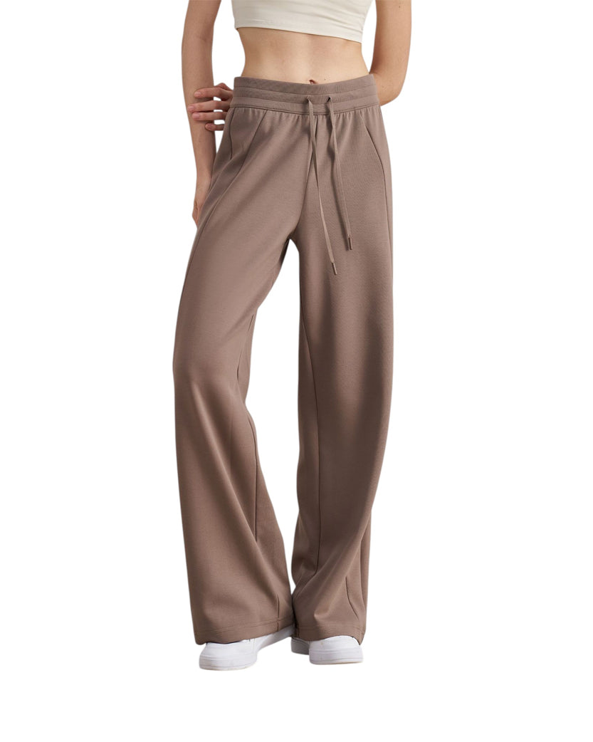 Alo Yoga Flow Wide Leg Pants Mocha Brown
