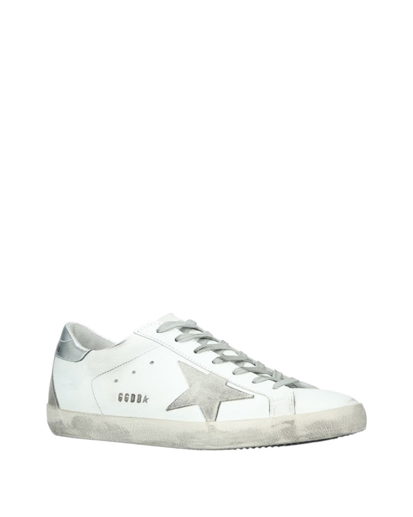 Кеди Golden Goose Superstar Sneakers White and Silver Leather