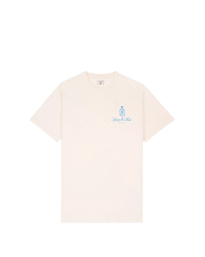 Sporty & Rich Vendome T-Shirt Cream/Ocean