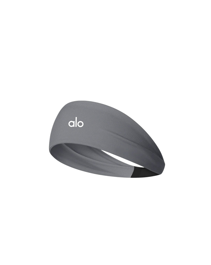 Alo Yoga Performance Conquer Headband Grey