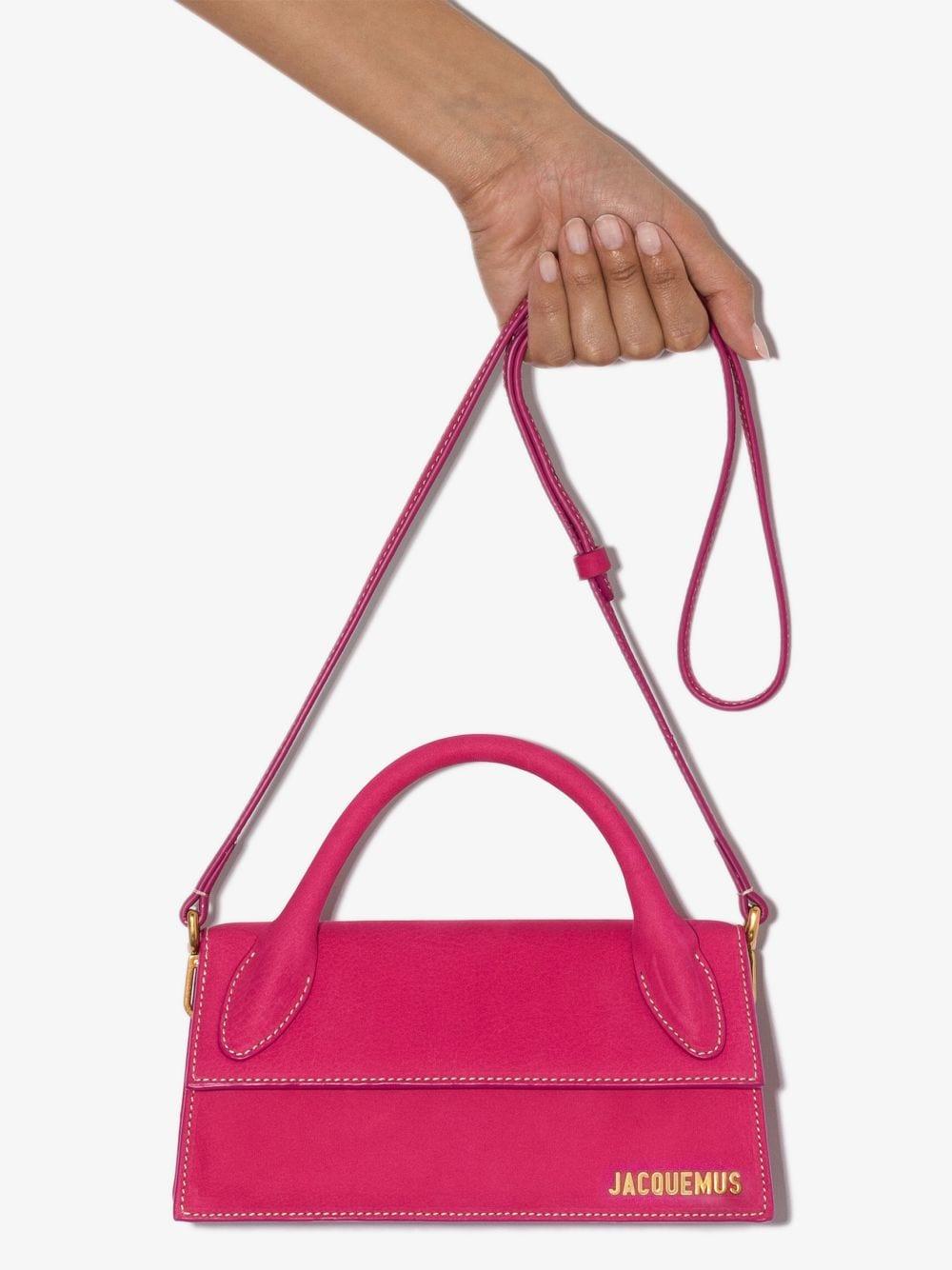 Jacquemus Le Chiquito Long Bag Suede Pink