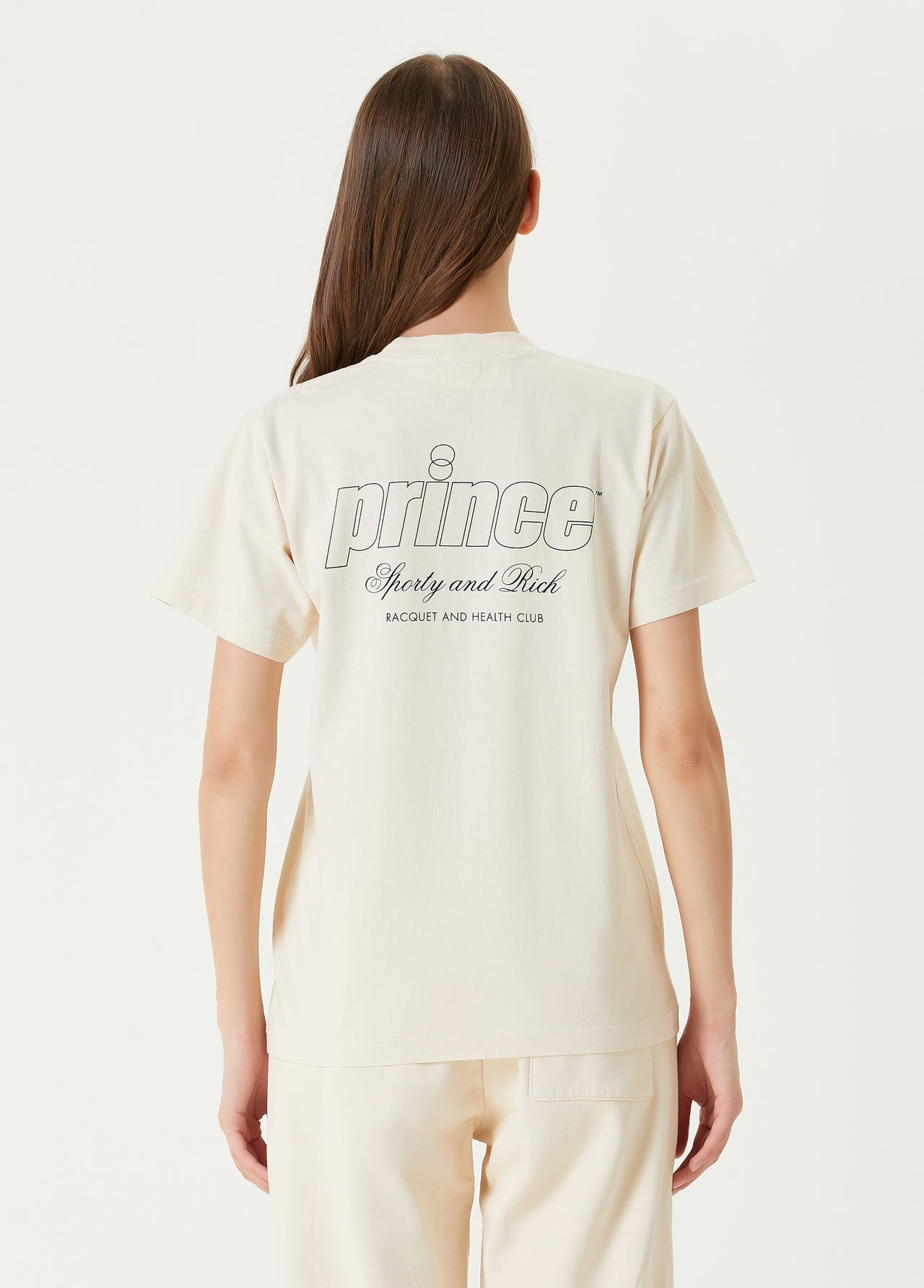 Sporty & Rich x Prince Health T-Shirt Cream