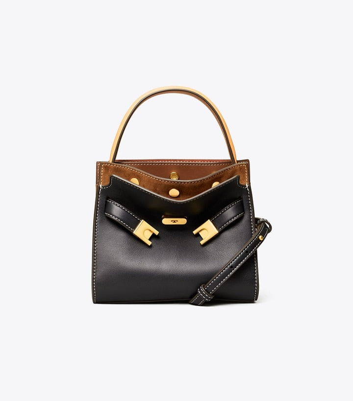 Tory Burch Lee Radziwill Petite Double Bag Black