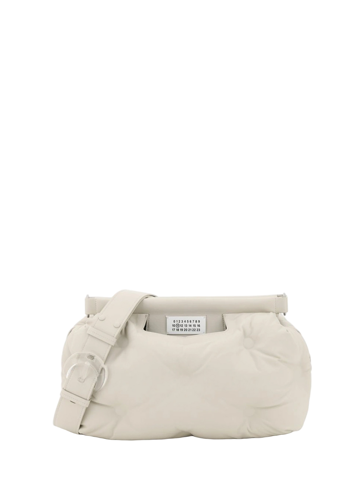Maison Margiela Glam Slam Medium leather shoulder bag White