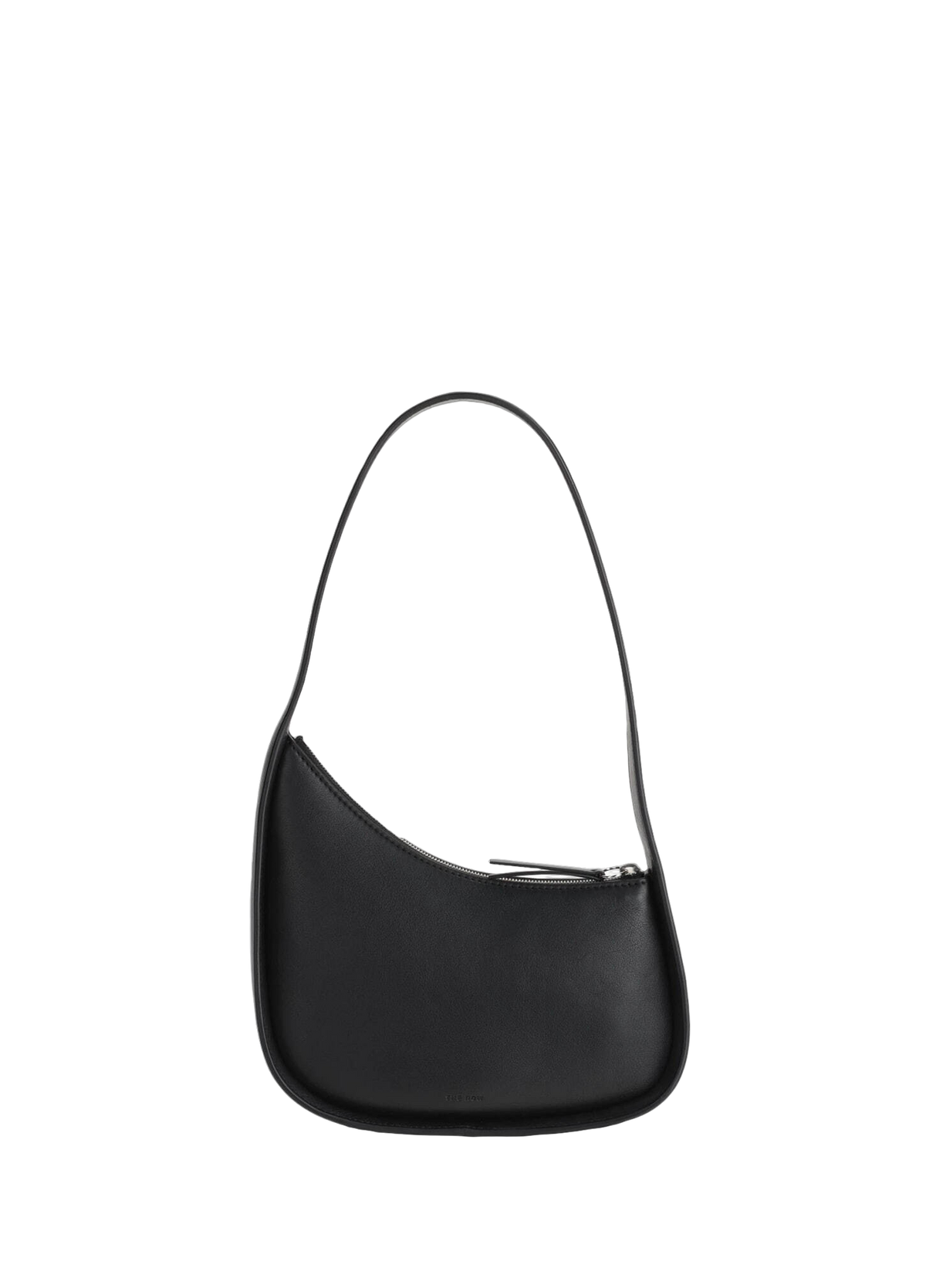 The Row Half Moon Leather Shoulder Bag Black