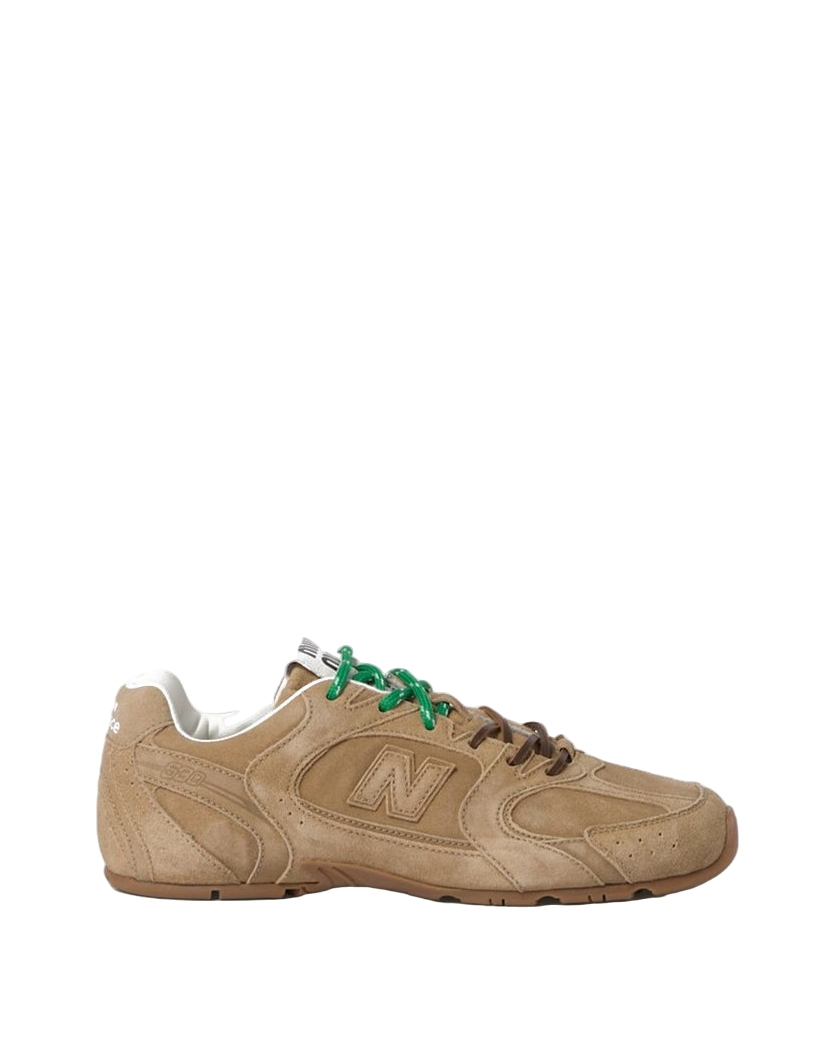 New Balance x Miu Miu 530 SL Suede Sneakers Ecru