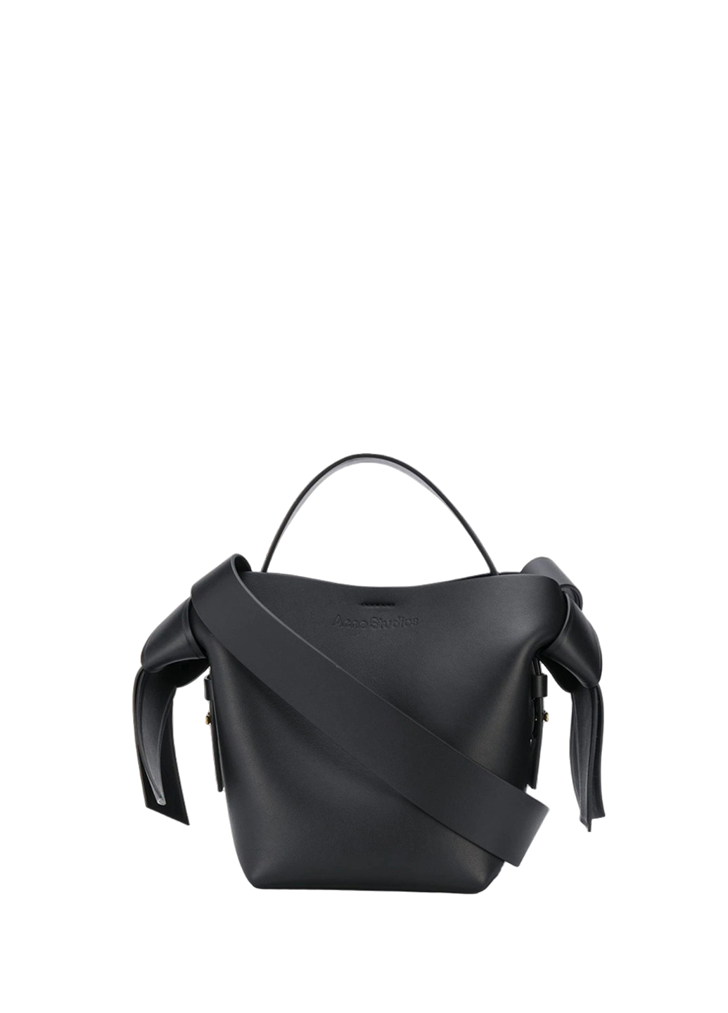Acne Studios Musubi Small leather shoulder bag Black