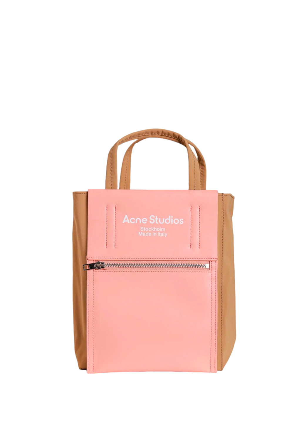 Acne Studios Baker Out medium canvas and printed leather tote