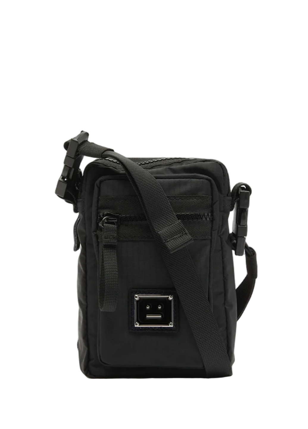 Acne Studios Arvel Face-patch ripstop cross-body bag Black