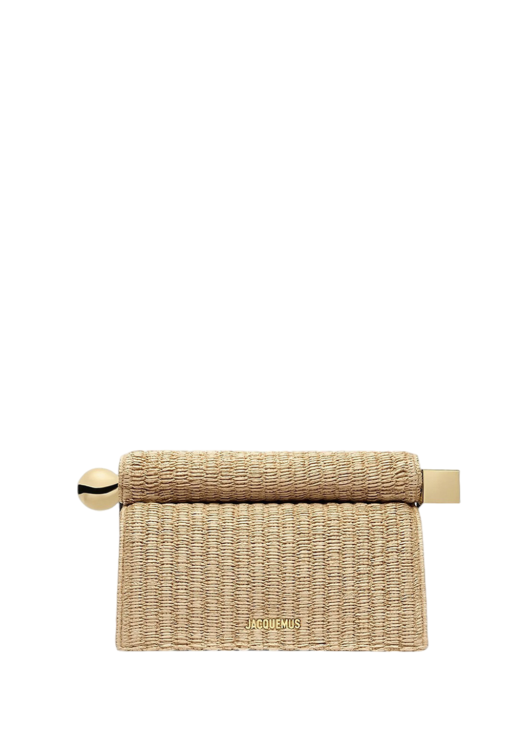 Jacquemus The Rond Carre Clutch Natural