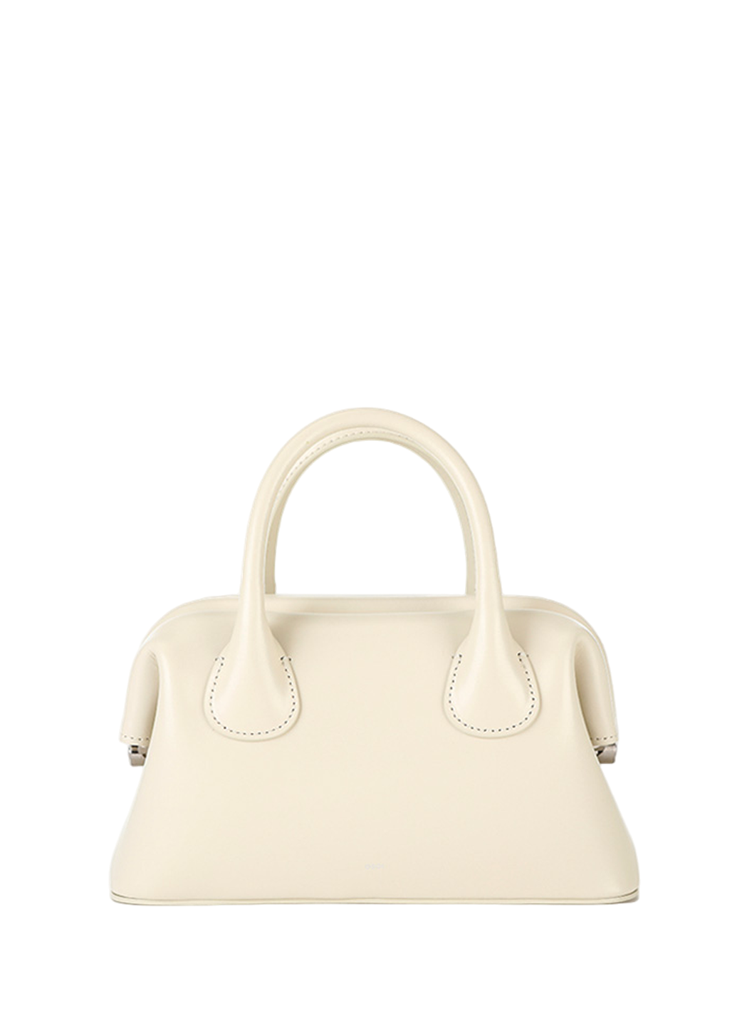 Osoi Mini Boat Leather Top Handle Bag Cream