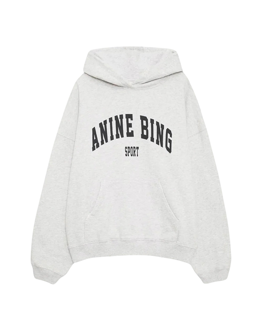 Anine Bing Harvey Hoodie Heather Grey