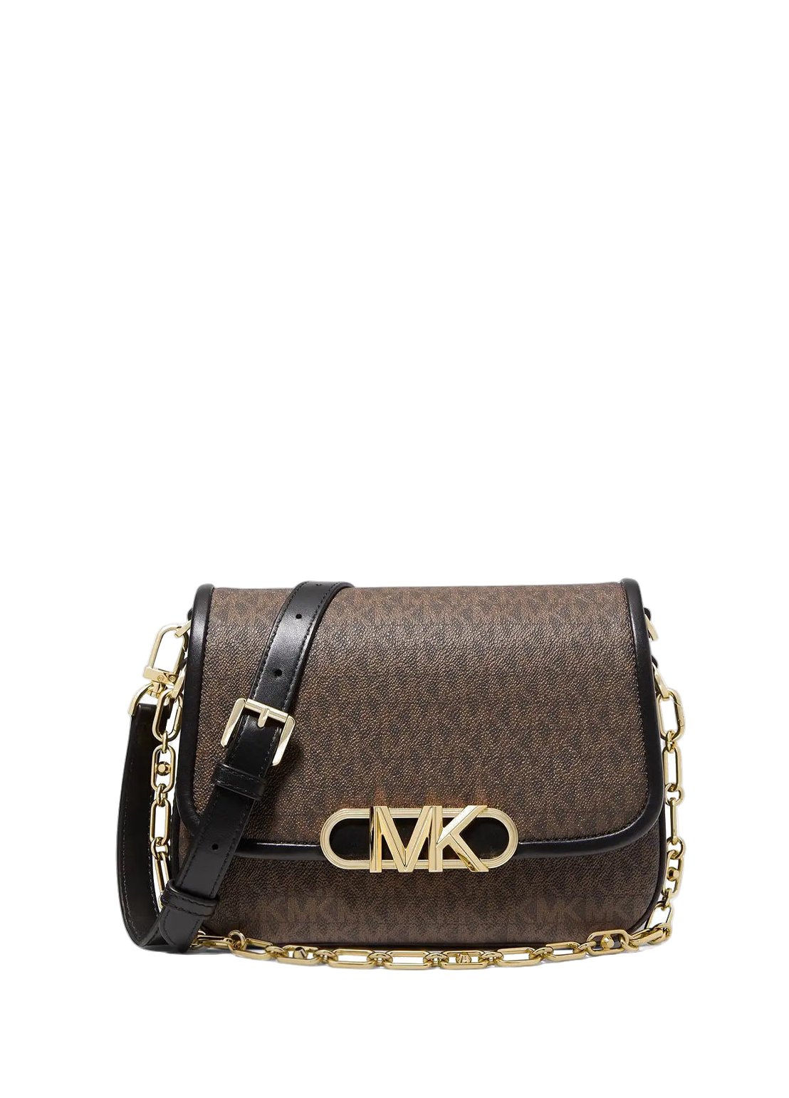 Michael Kors Parker Medium Leather Messenger Bag Brown