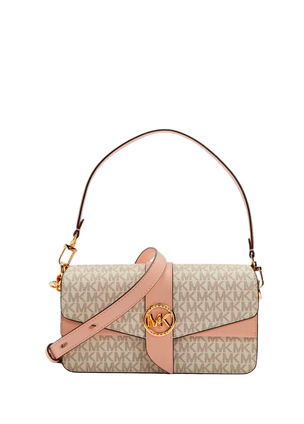 Michael Kors Greenwich Medium Canvas Bag Chalk
