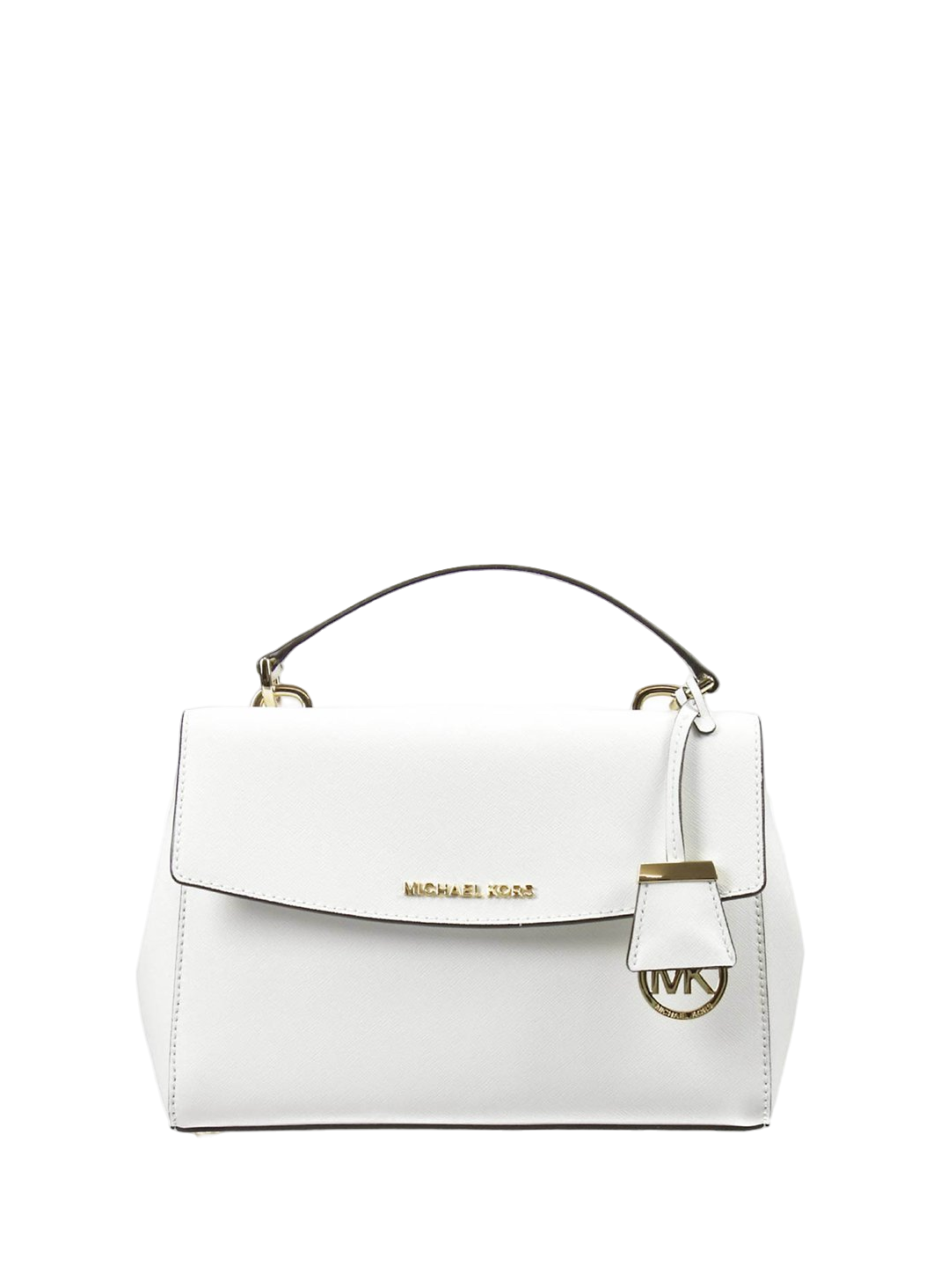 Michael Kors Ava Medium Saffiano Leather White